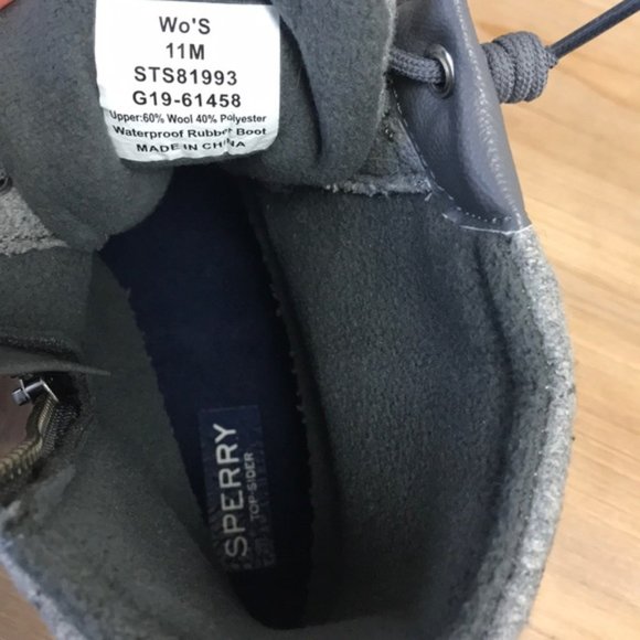 Sperry Syren Gulf Waterpr. Wool Quilt Lace Up Boot - Picture 6 of 8